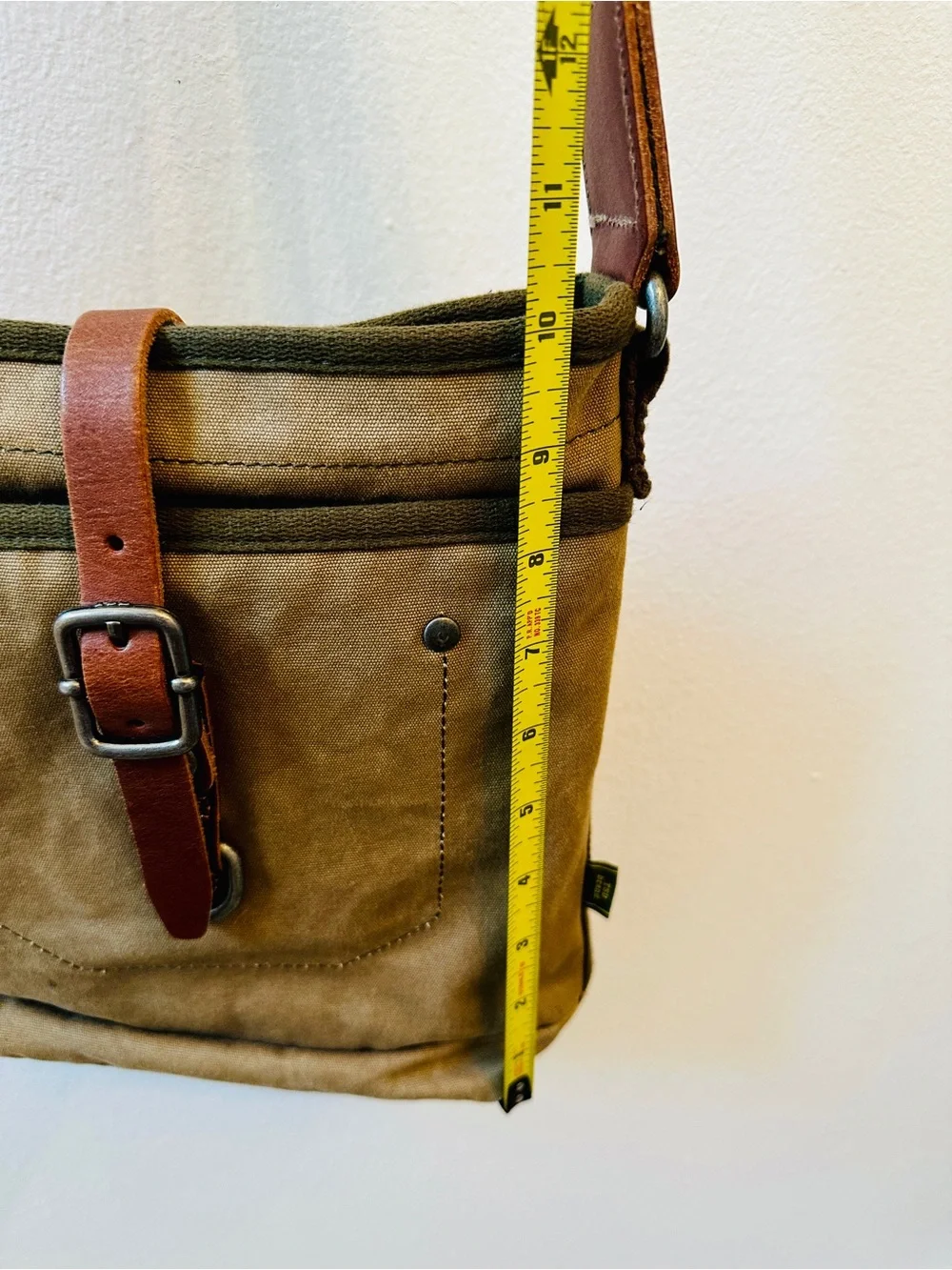 TSD BRAND Forest 100% Cotton Canvas Crossbody bag